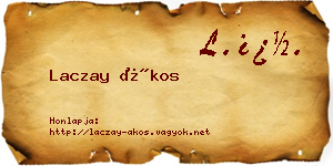 Laczay Ákos névjegykártya